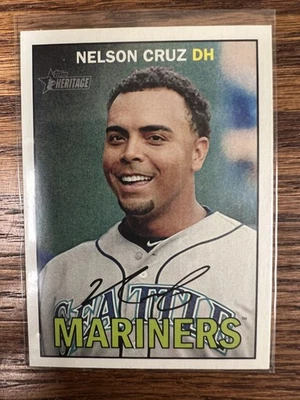 2016 Topps Heritage #457 Nelson Cruz - Image 1 of 2