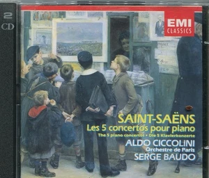 2CD Aldo Ciccolini: Saint-Svens Les 5 Concertos Pour Piano (EMI) 1987 - Bild 1 von 1