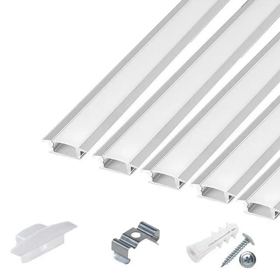 10 M LED Profil Aluprofil Alu Schiene Leiste Profile für LED-Streifen Eloxiert - Bild 1 von 4