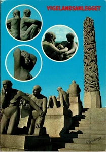 Noruega Oslo Vigeland Escultura Groungs en el Parque Frogner El Monolito Postal - Imagen 1 de 2