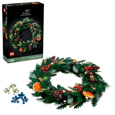 LEGO Icons Wreath Making Kit, Holiday Home Decoration Set 10340 (1194 pieces) - Image 1 of 4