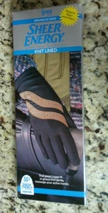 NIB Vtg L'EGGS SHEER ENERGY Knit Lined Stretch Gloves One Size - Picture 1 of 3