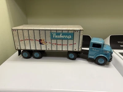 Lg 复古 20 世纪 60 年代 Marx Lumar Newberry 商店广告拖拉机拖车卡车 — 第 1/4 张图片