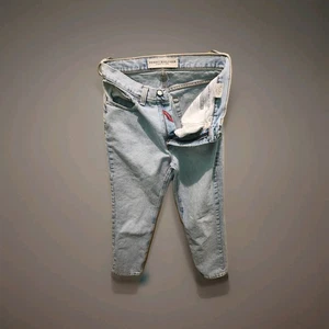 TOMMY HILFIGER Jeans Vtg Y2K Classic Fit Distressed Sand Blast Washed Mens 32×32 - Picture 1 of 15