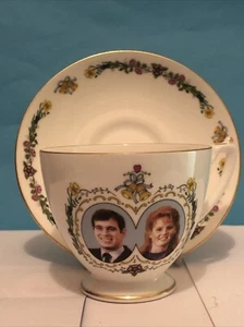 Royal Wedding 1986 Coalport Cup & Saucer - Picture 1 of 2