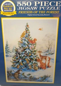 New Bits & Pieces 550 Jigsaw Puzzle Friends of the Forest Art Adorable Animals - Picture 1 of 12