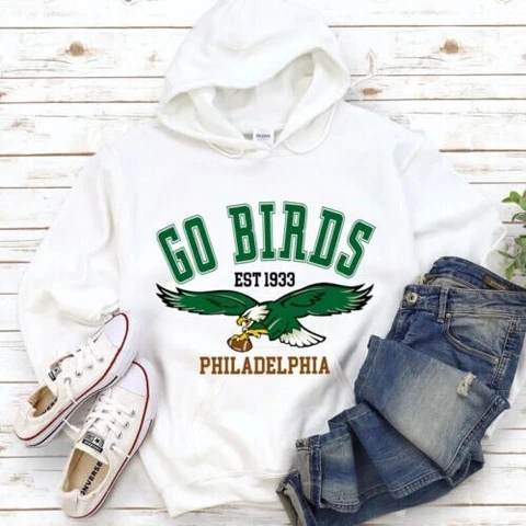 Go Birds Vintage Philadelphia Eagles Pullover Hoodie Gift For Fan Cover