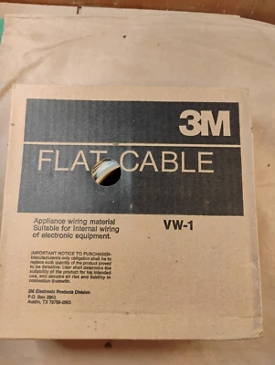 100' de cabo de fita plana 3M 3365/50 28 AWG 80-6100-5998-4 .05 passo - Imagem 1 de 2
