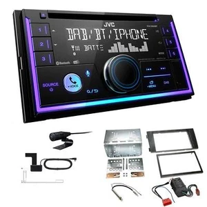 JVC 2-DIN MP3 Autoradio Bluetooth DAB+ für Audi A6 2001-2005 Vollaktiv Bose - Bild 1 von 6
