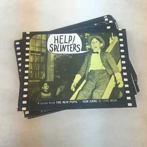 Little Rascals Laurel Hardy Marx Sticker Card Lot - 1975 Fleer Hollywood Slap - Bild 1 von 4