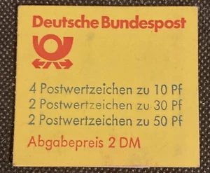 Germany Stamp Booklet 2 DM With 8 Stamps - Picture 1 of 4