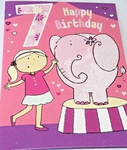 7th Birthday Card by Girlz Club Cards. (007)  - Picture 1 of 4