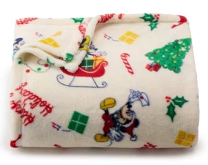 Disney Mickey Mouse Holiday Soft Throw Blanket 5' x 6 ft -The Big One -New - Picture 1 of 1