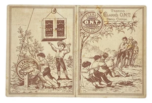 LADIES POCKET CALENDAR 1880 - CLARK’S SPOOL COTTON, ANTIQUE EPHEMERA - Picture 1 of 3