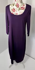 Taking Shape women's dress dark purple scoop neck 3/4 sleeve maxi Size XS plus - Bild 1 von 9