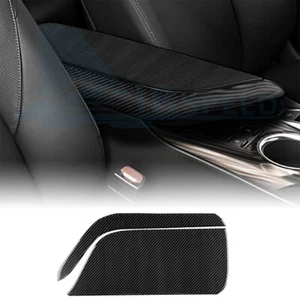 For Toyota Camry 2018-2024 Black Carbon Fiber Center Console Armrest Box Cover - Picture 1 of 9