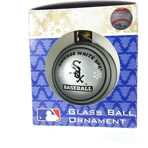 Chicago White Sox Baseball MLB 2.5" Glass Ball Christmas Ornament Forever NEW - Picture 1 of 7