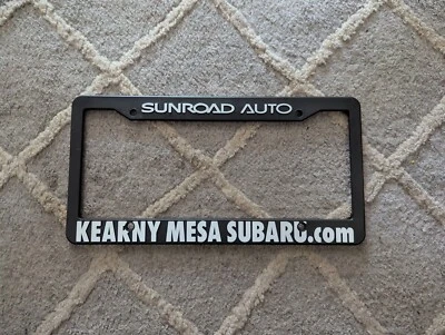 NEW Sunroad Auto Kearny Mesa Subaru San Diego California License Plate Frame - Image 1 of 2