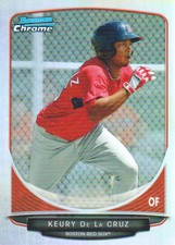 2013 Bowman Chrome Prospects Refractor #BCP219 Keury de la Cruz 
