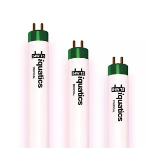 3 x Acuario fluorescente compatible con joyas iQuatics T5 tropical, 54w 1047mm 42" - Imagen 1 de 5
