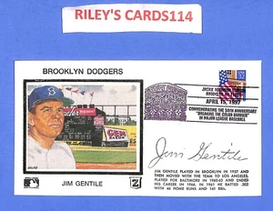 Jim Gentile Autographed Gateway First Day Cover Brooklyn Dodgers - Picture 1 of 2