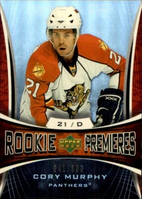 2007-08 Upper Deck Trilogy #147 Cory Murphy RC ROOKIE SERIAL #841/999 PANTHERS - Image 1 of 2