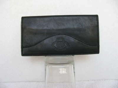 Vintage Ghurka Marley Hodgson Black Checkbook Cover Breast Pocket Wallet Leather - Image 1 of 4