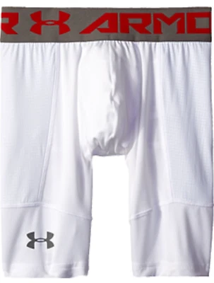 Under Armour L61522 Kids White Utility Slider Shorts Size Large - Image 1 of 2