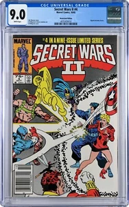 Secret Wars II #4 CGC 9.0 Marvel Comics 1985 Newsstand 1st Kurse Cameo Milgrom - Picture 1 of 2