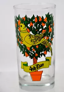 Vtg Indiana Glass 12 Days of Christmas Glass 4th 4 Day 5.5" High Straight Style - Picture 1 of 2