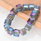 3mm 4mm 6mm 8mm 10mm Cube Faceted Crystal Glass Loose Craft Spacer Beads