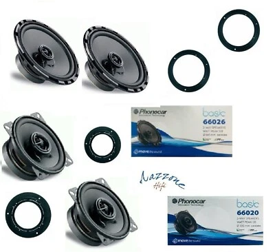 PHONOCAR KIT 4 CASSE MERCEDES CLASSE A W169 06>12 CLASSE B W245 >12 altoparlanti