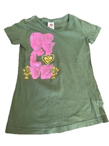 Vtg Roxy Top Baby Tee Y2k Girls Large Coconut Girl Surf Fits Teen XS - Picture 1 of 5