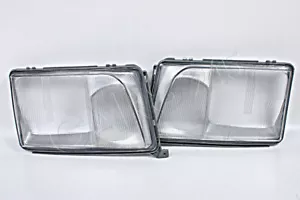 Coppia lenti vetro faro per Mercedes W124 Facelift 1993-1996 - Foto 1 di 2