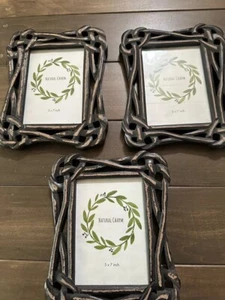 Wood Photo Frames Set 3 Size 5”x7” - Picture 1 of 10