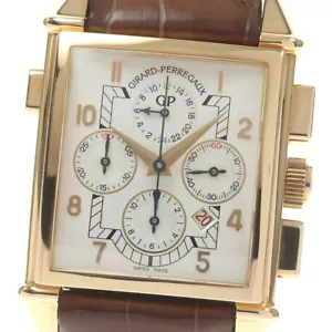 girard perregaux 1945 K18PG Chronograph watch men TO182311 - Picture 1 of 9