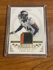 2012 Panini National Treasures Game Worn Patch /25 Champ Bailey Denver Broncos