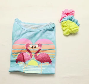 SO Girl's Crewneck Graphic Nightgown & Scrunchie Pajama Set BE5 Blue Small NWT - Picture 1 of 7