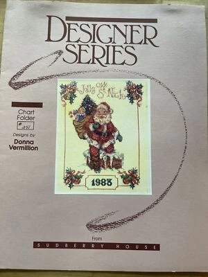 Sudberry Designer Donna Vermillion Santa #241 Cross Stitch Pattern - Image 1 of 2