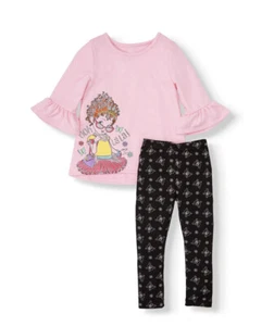 Disney Kleinkind Mädchen rosa schick Nancy Hi-Lo Glockenärmel Tunika & Legging Set - Bild 1 von 9