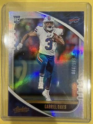 2020 Panini Absolute #136 Gabriel Davis #/199 - Image 1 of 2