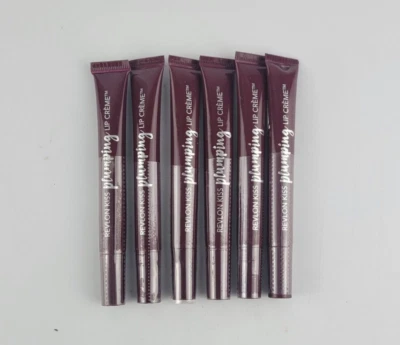 6 PACK REVLON KISS PLUMPING LIP CREME 545 RICH BORDEAUX - Image 1 of 4