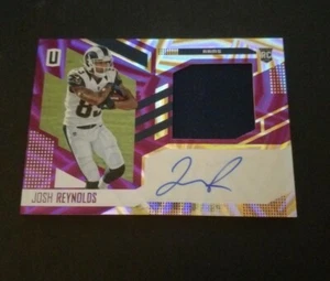2017 Panini Unparalleled Rookie Purple Wedges Auto #335 Josh Reynolds Rams /99 - Picture 1 of 2