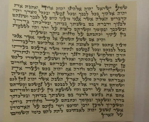 Pergamino Kosher Mezuzá 100% Kosher Ashcnaz Mezuzá con cubierta de plástico Israel - Imagen 1 de 9