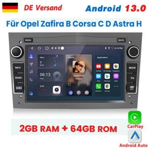 Radio de coche DAB+ Android 13 GPS Navi para Opel Astra H G Corsa C D Zafira B Carplay - Imagen 1 de 15