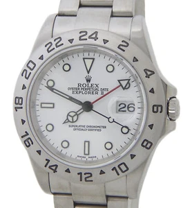 Orologio da uomo Rolex acciaio inox Explorer II 40 mm SEL Oyster con quadrante bianco 16570 - Foto 1 di 7