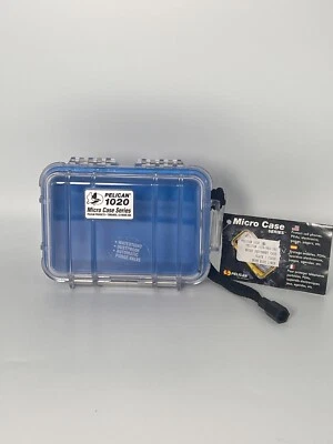 Pelican 1020 Impermeable Micro Estuche Serie Transparente Cubierta Rígida Estuche Inserto de Goma Foto 1 de 2