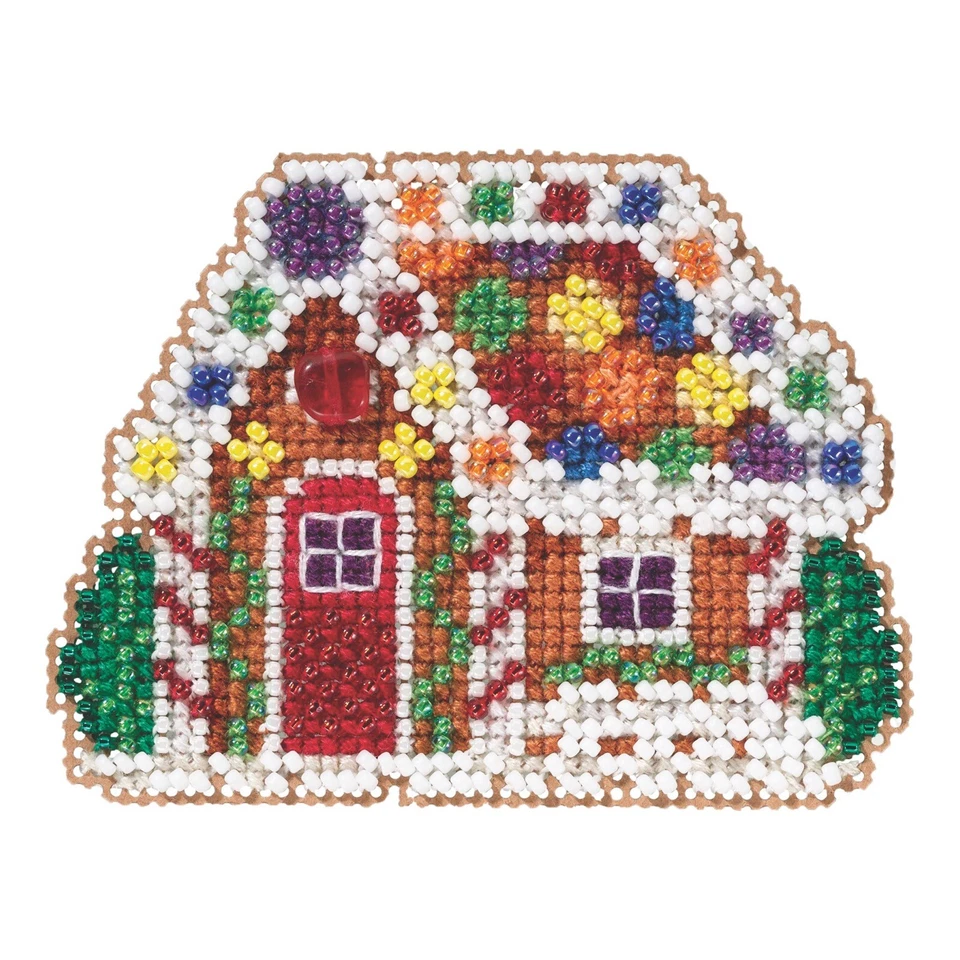 Gingerbread Cottage Cross Stitch Kit Mill Hill 2015 Winter Holiday MH185305