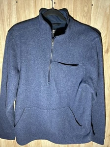 MARMOT RYERSON Half Zip Wool FLEECE PULLOVER DARK INDIGO SWEATER Men’s Large - Picture 1 of 9