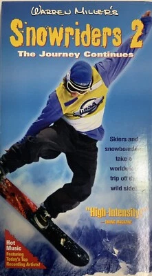 Warren Miller's Snowriders 2 The Journey Continues VHS Warren Miller VHSshopCom  — 第 1/4 张图片